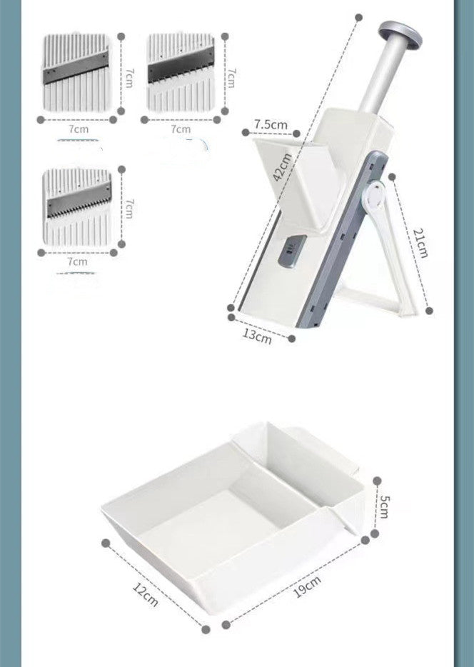 Household Vegetable And Meat Cutter Three-in-one Slicer