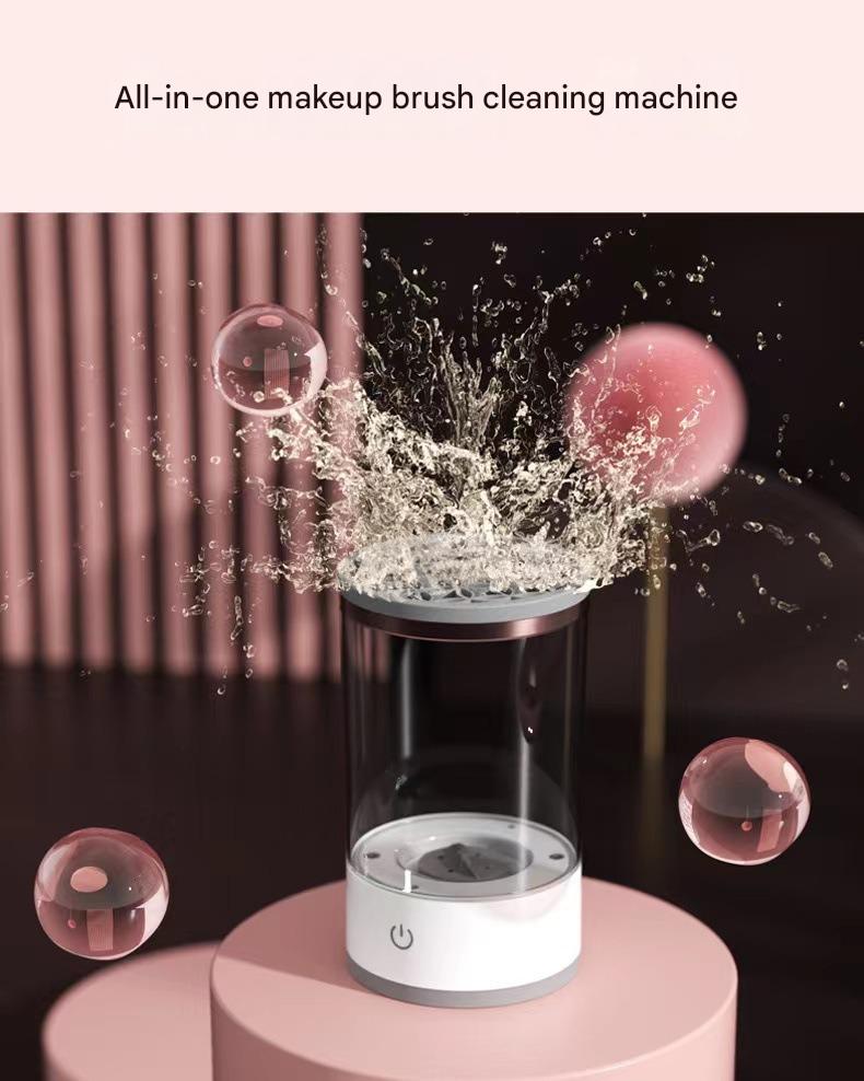 ABS Plastic Makeup Brush Electric Cleaner Professional Makeup Brush Cleaner For Beauty Stores